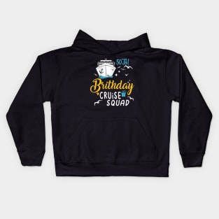 50th Birthday Cruise Squad Gifts 2024 Matching Party Family Kids Hoodie